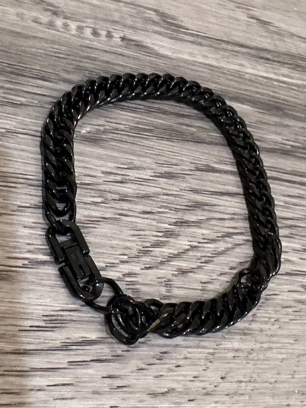 Black Chain Bracelet for Men - Sleek Minimalist Design